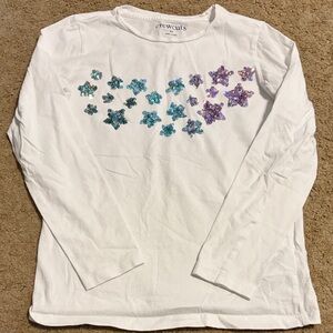 Crewcuts Sequined Star Long Sleeve top
